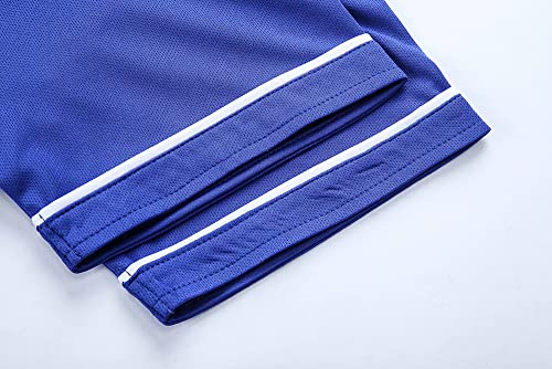 Blank Baseball Jersey,Short Sleeve Plain Jersey Shirt,Sports Uniform for Men Women(White, Black, Red,Blue,S-3XL)