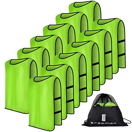 51yekwZ1Q-L.jpg Scrimmage Training Vest Kids Youth Adult Soccer Practice Jersey Athletic Pinnies (12 &24 Pack)