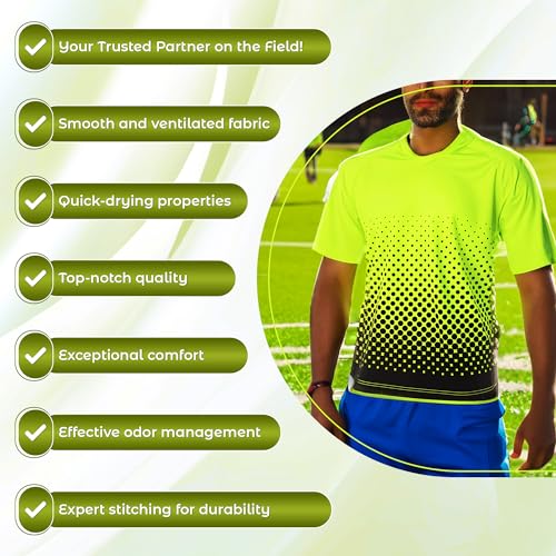Ventura Short Sleeve Goalkeeper Jersey – Lightweight, Moisture-Wicking, Sublimated Design for Adult Soccer Goalies