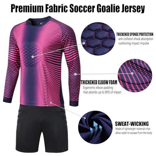 Children's soccer goalkeeper jersey youth children's team uniforms men's long-sleeve set shorts