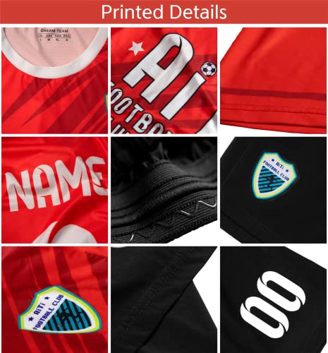Custom Soccer Jersey Men Kids Personalized Soccer Uniform with Team Name Number Logo Plus Size