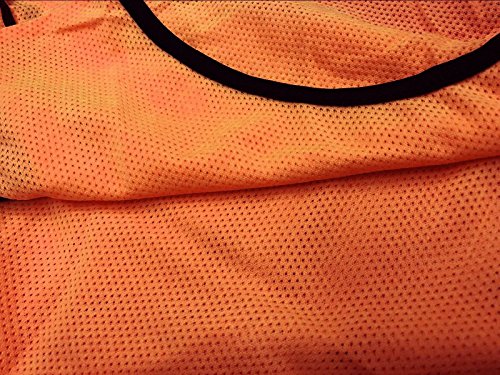 DH Mens Soccer Sports Team Practice Pinnies Scrimmage Training Mesh Vests -12 Pcs Pack