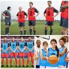 24 Pack Nylon Mesh Scrimmage Team Practice Vests Pinnies Jerseys Train Vest for Adult Sport Basketball Soccer Football