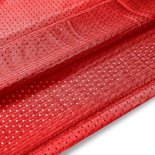 Men Blank Plain Football Jersey, Adult Hip Hop Hipster Short Sleeve Mesh Pullover Shirts,Custom Uniforms for Party