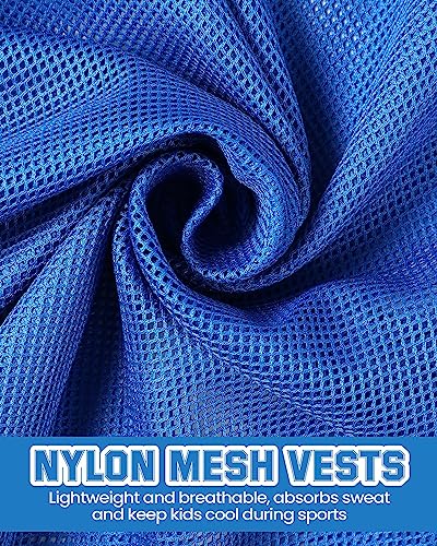 36 Pcs Adult Pinnies Scrimmage Vests Youth Pinnies Team Practice Jerseys for Sports Soccer Football Basketball Practice