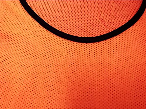 DH Mens Soccer Sports Team Practice Pinnies Scrimmage Training Mesh Vests -12 Pcs Pack