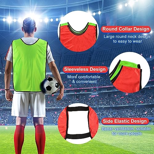 Scrimmage Vest Soccer Pennies Soccer Jersey Training Vests Team Sports Pinnies Football Practice Jerseys for Adults
