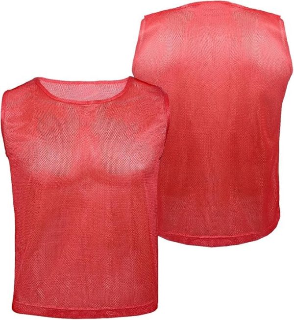 Youth Scrimmage Vests & Soccer Pennies – Breathable Mesh Soccer Pinnies, Pennies for Sports Youth